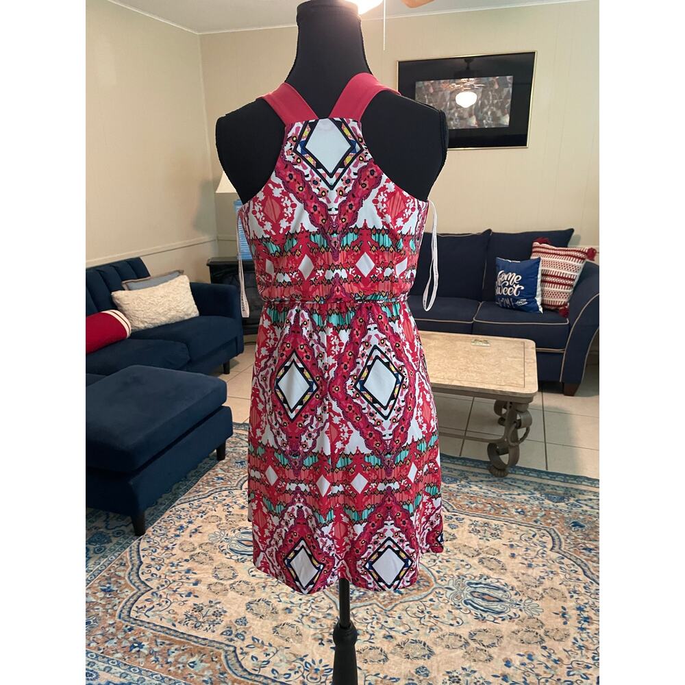 Women’s Bisou Graphic Modern Dress Size Small/Medium - Picture 4 of 5